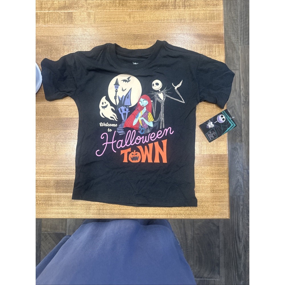 Welcome To Halloween Town T Shirt Nightmare Before Christmas Kids 5 6 Tim Burton